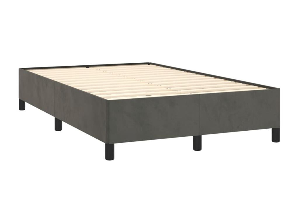Mobenze bed base with dark grey LED mattress 120x190 cm RDPF31312