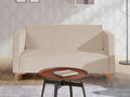 Mobenze 101 Sofa, Light Brown, 136x82x74cm, Upholstered, Plastic Legs, INID98121