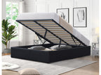 Mobenze black storage bed 180x200 cm with legs and 14 Mobenze easy to assemble and maintain AOQV05424