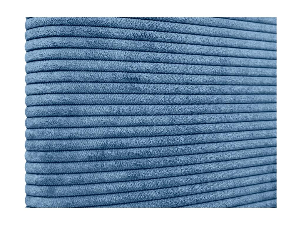 Mobenze Headboard, Plain Ribbed with Buttons, 160x60cm, Fits 150/160cm Beds - Blue YMTH26392