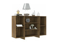 Brown oak sideboard 120x30x75 cm engineered wood KFXM60969