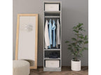 Concrete Grey Wardrobe 50x50x200 cm Engineering Mobenze NRJO99937