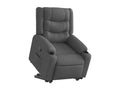 Dark Grey Fabric Reclining Armchair VMRL93877