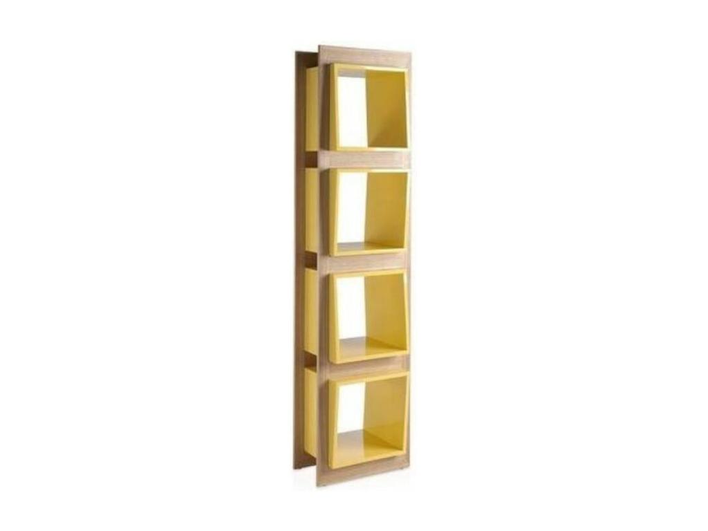 Mobenze shelf with oak veneer and Mobenze lacquered interior - Pink color EXBO18449