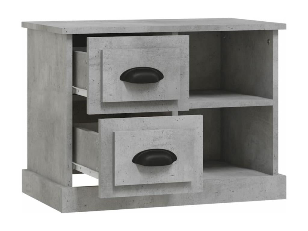 Concrete grey bedside table 60x35.5x45 QJZD36076