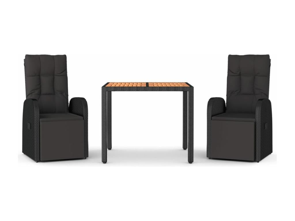 Black dining room set 57x133x90 cm 02 0014263 TFZU79750