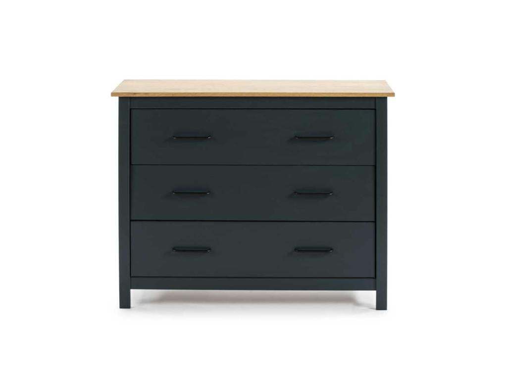Mobenze/Blue 3-Drawer Chest - Mobenze FXRQ81188