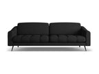 4-seater sofa in chenille fabric - black - Luxameub IZXE34053