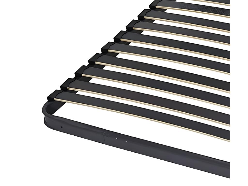 70x190 cm grey metal bed base Mobenze WFRN59365