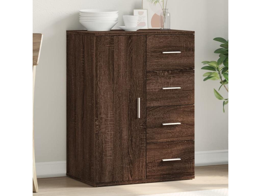 Brown oak sideboard 59x39x80 cm Mobenze engineering BDPW67066
