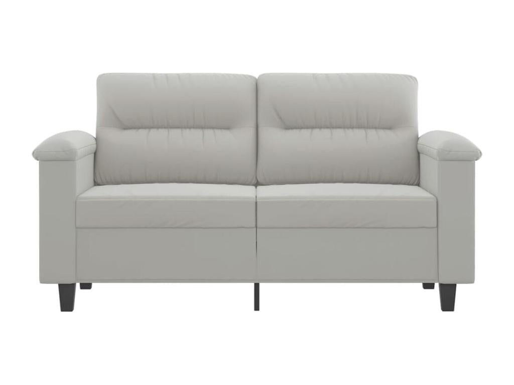2-seater sofa, light grey, 120 cm, microfiber fabric EYYB17248