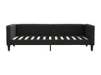 Daybed with black mattress 80x200 cm fabric DNEX82605