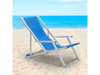 Set of 2 Mobenze IIJD85006 folding lounge chairs with armrests for beach and garden