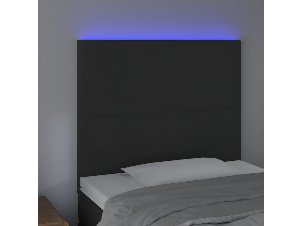 LED Headboard Black 80x5x118/128 cm Mobenze SIOX30170