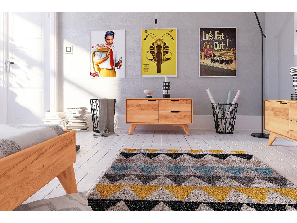 Luxameub - Chest of drawers with drawers in natural oiled beech heartwood MZPF79046