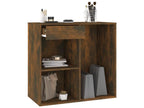 Cosmetic cabinet, smoked oak, 80x40x75 cm, engineered mobenze, VSGR49116