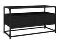 Black TV stand 80x35x45 cm Mobenze engineered wood CUIN23898