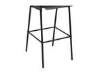 2 pcs Bar Stools Black Solid Plywood and Steel RQFQ33959