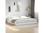 White bed frame 180x200 engineered wood VJWD48077