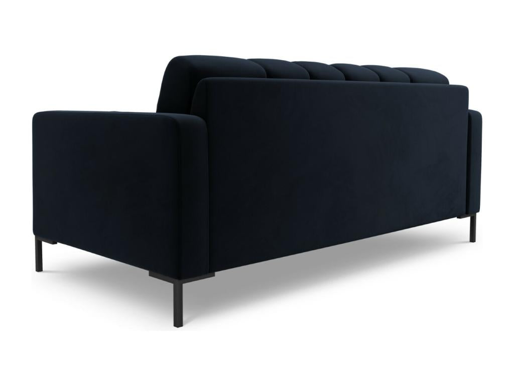 Luxameub - Luxameub 2-seater sofa in dark blue velvet - 152x92x75cm YOJI56951