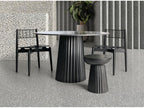 Round side table in solid black mango wood, Mobenze, D 38cm, YXGE25658