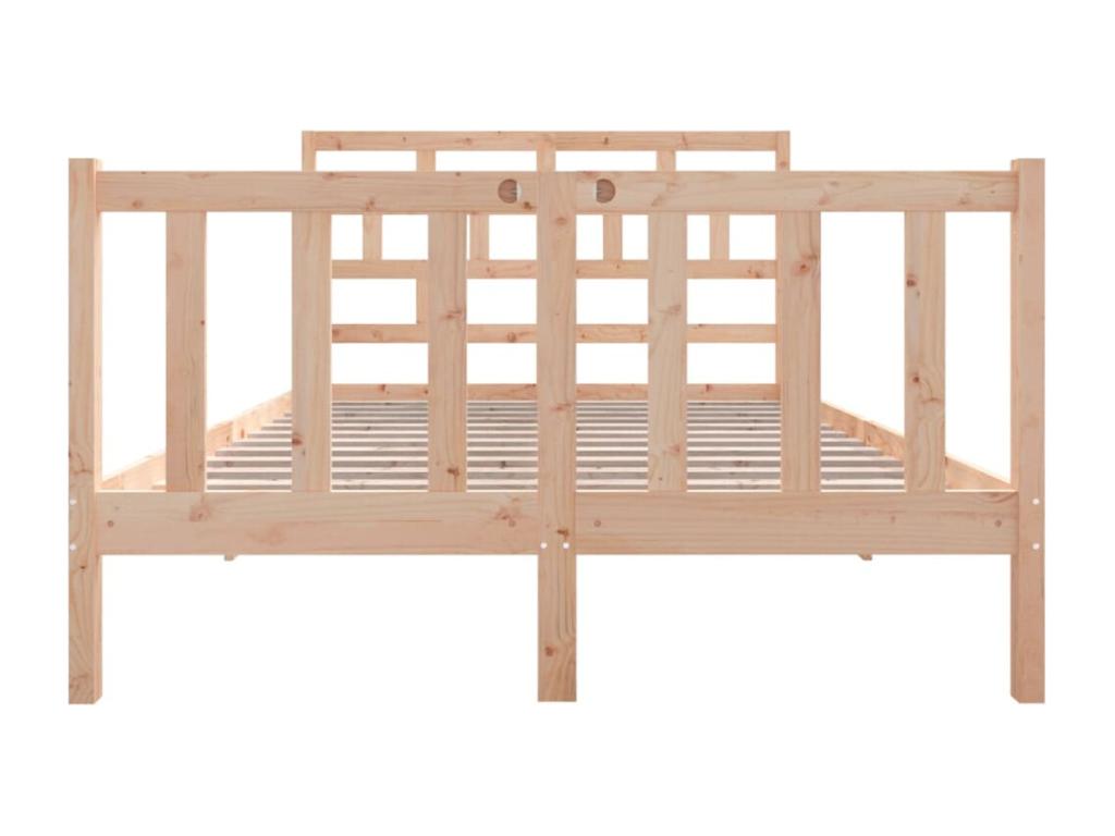 Mobenze bed frame in solid pine, 140x190 cm, HOGM65730