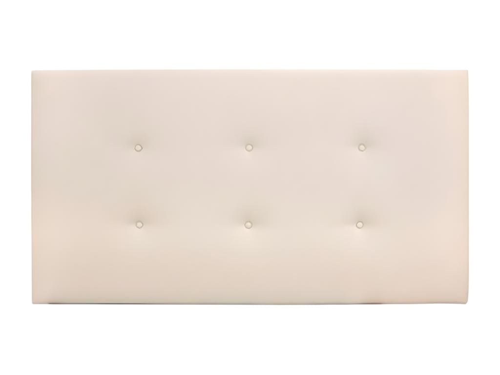 Beige faux leather headboard with buttons, 180x80cm - Mobenze ZGQR49388