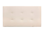 Beige faux leather headboard with buttons, 180x80cm - Mobenze ZGQR49388