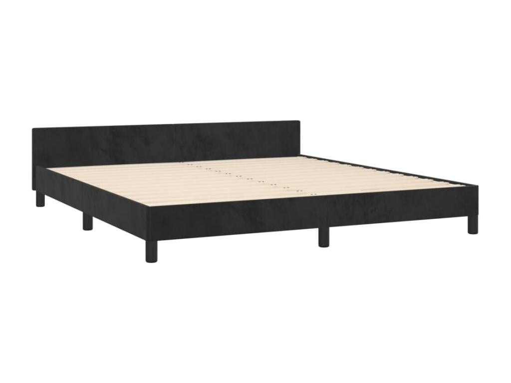 Black bed frame without mattress Mobenze PYWN03887