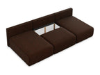Panoramic armless sofa bed in Bouclé style - terracotta - Mobenze KJKN39591