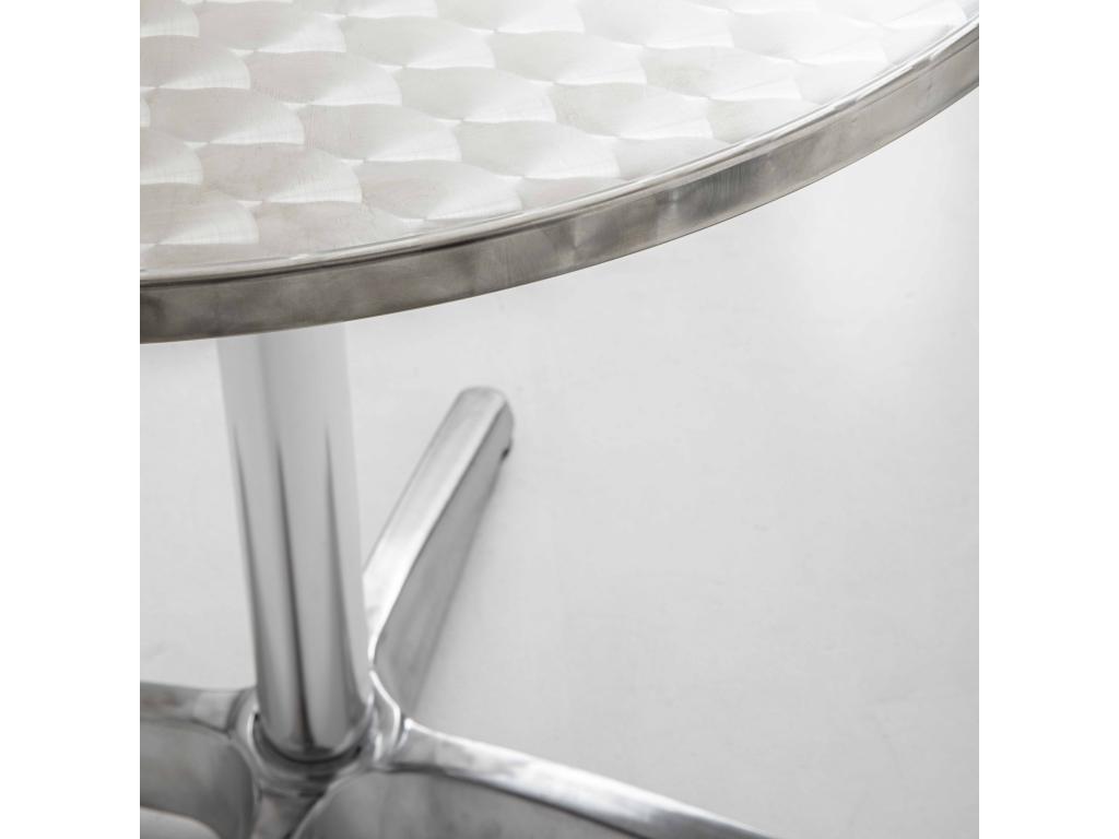 Round aluminum garden table LVUP35196