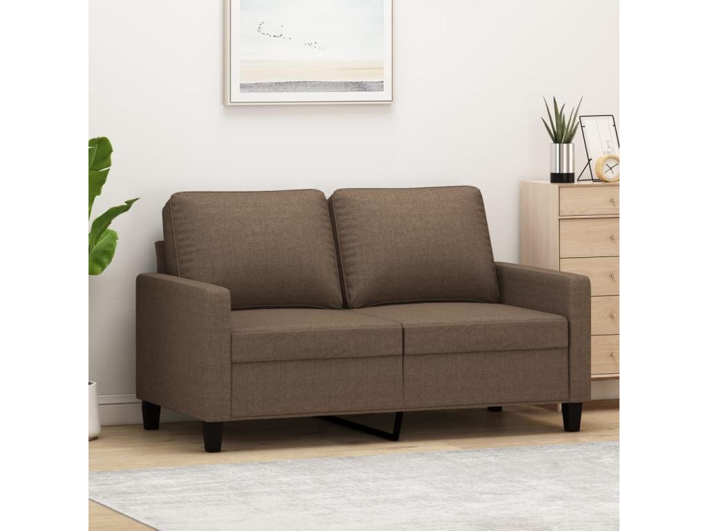 2-seater sofa, brown, 120 cm, fabric, UWDR00015