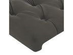 Headboard with wings, dark grey, 83x16x118/128 cm, Mobenze EPCU37006