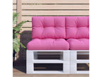 2-piece pink fabric pallet cushions FVDD72004