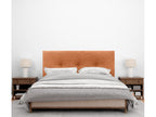 Mobenze Plain Ribbed Headboard with Buttons 160x115 with Bed Legs 150/160 - Mobenze LHBI29819