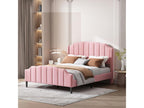 Upholstered double bed 140x200 cm - Mobenze 2-seater bed. Mobenze bed frame. Mobenze slatted base included - Pink LLLH73134