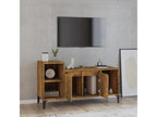 Smoked Oak TV Stand 100x35x55 cm Engineered Wood JQSC90792
