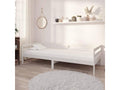 Daybed with mattress 90x200 cm White Solid pine mobenze KSQP42369
