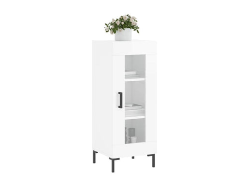 Glossy white sideboard 34.5x34x90 cm Mobenze engineering XZDS50161