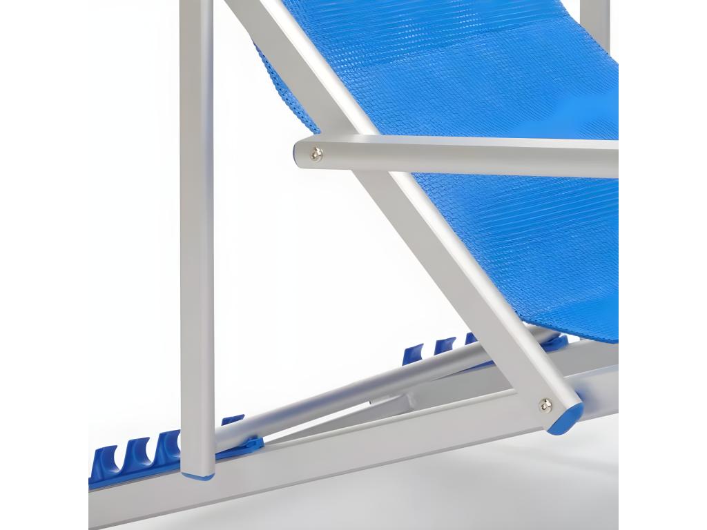 Set of 2 Mobenze IIJD85006 folding lounge chairs with armrests for beach and garden