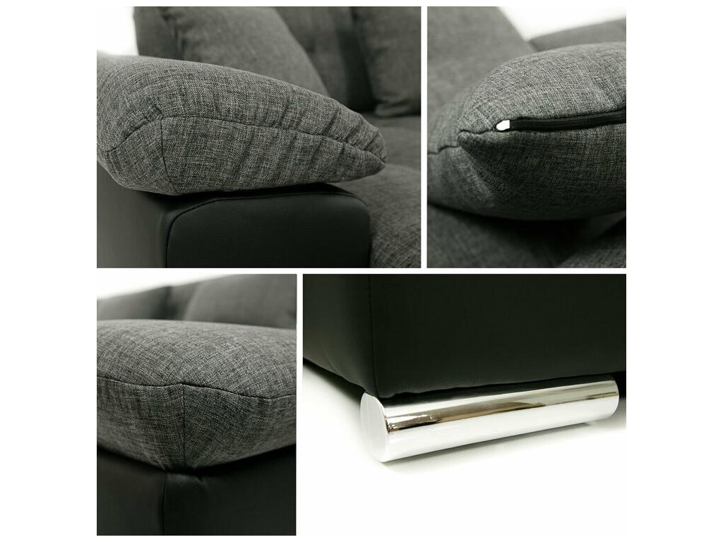 Mobenze 359 Grey Corner Sofa with Sleeping Function 375x155x76cm KQHC60631