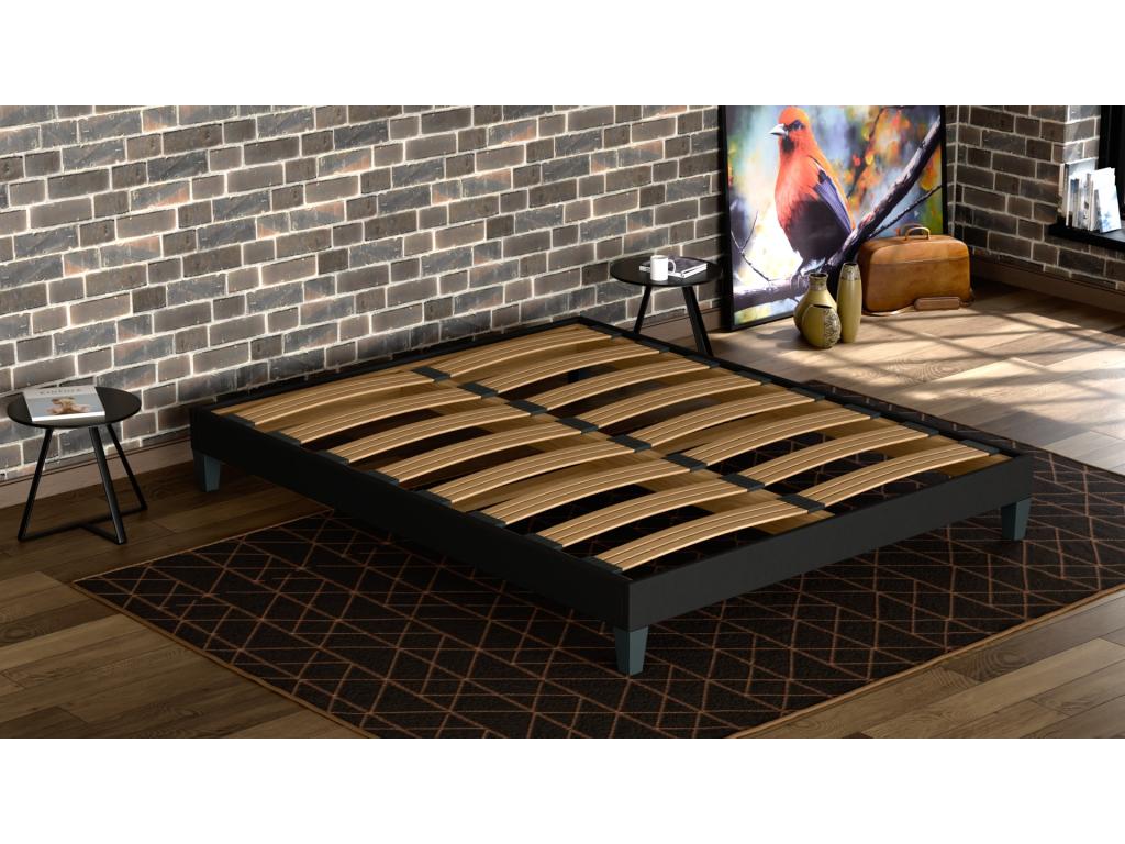 Mobenze bed base 180x200 cm - Mobenze spruce, durable, robust, high-quality structure - Black - Silent, comfortable and resistant - Mobenze PERQ29977