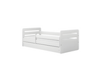 Mobenze white bed without drawer with 140/80 mattress JKJK75372