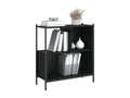 Black bookcase 72x28x77.5 cm Mobenze engineering CPLS85037
