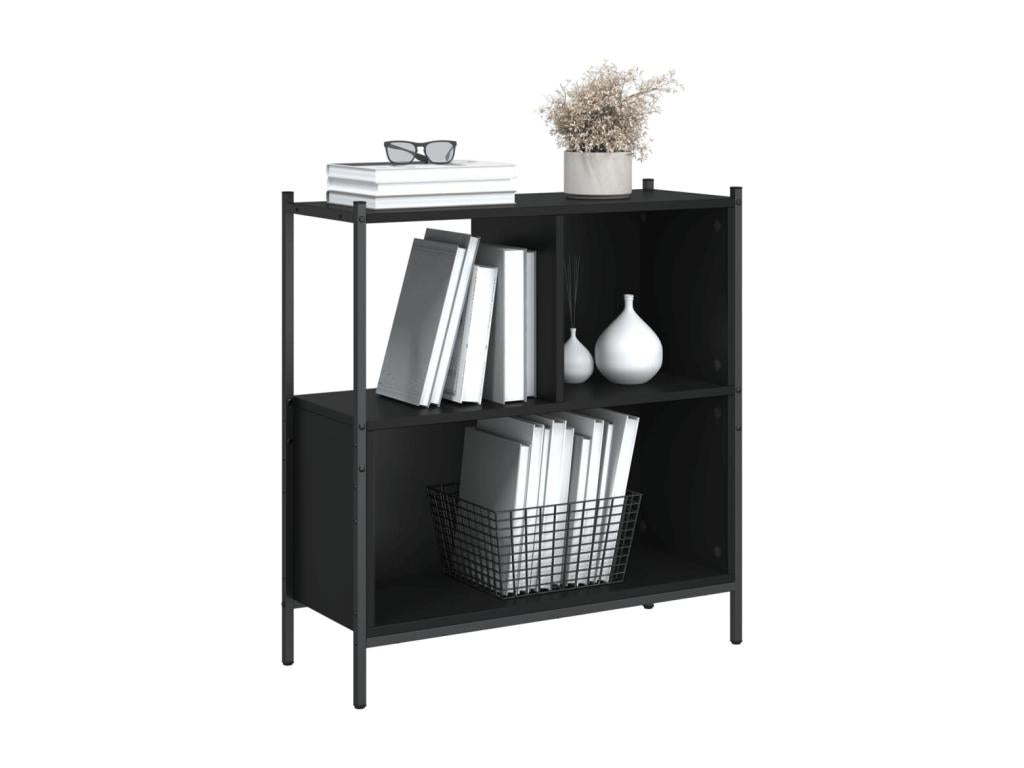 Black bookcase 72x28x77.5 cm Mobenze engineering CPLS85037