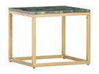 Green Coffee Table 40x40x35 cm Real Stone and Marble Texture YXFX14601