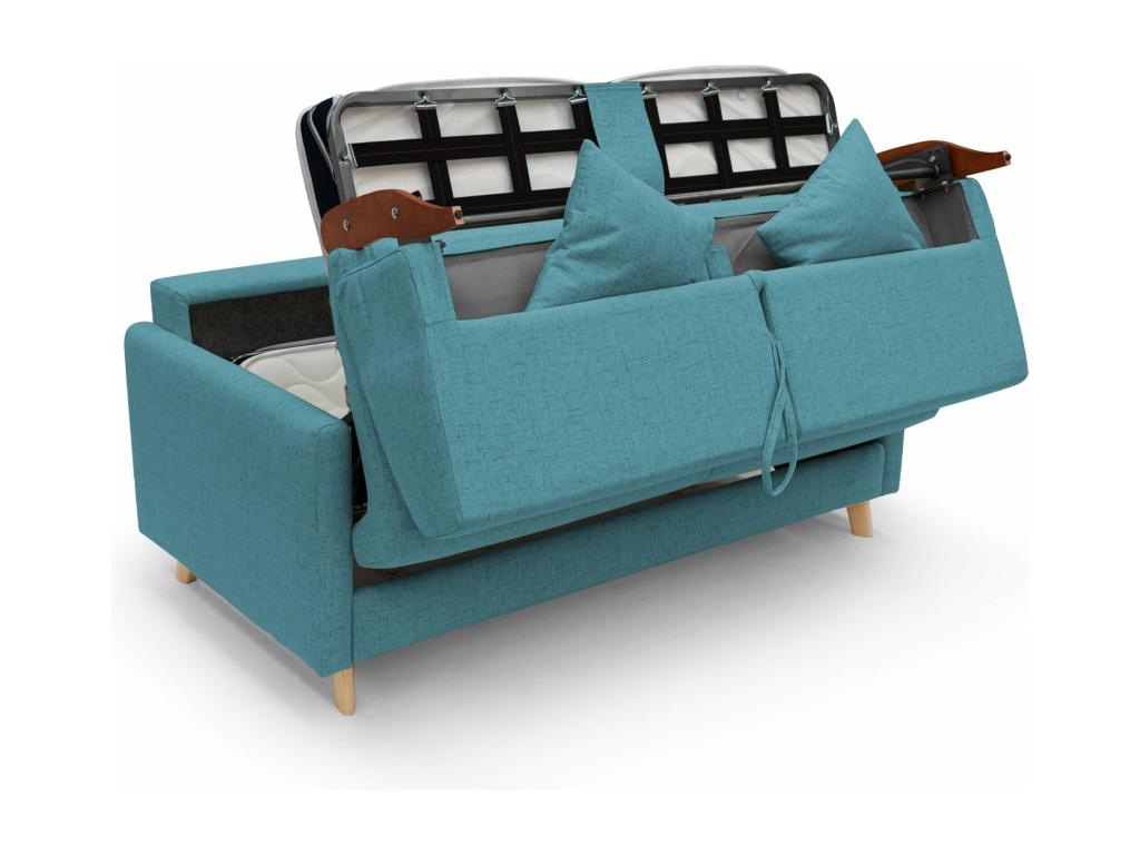 Mobenze FELIS Waterproof Fabric Convertible Sofa Bed T03 200 cm Matte - 160x197 Sky Blue OMTD94614