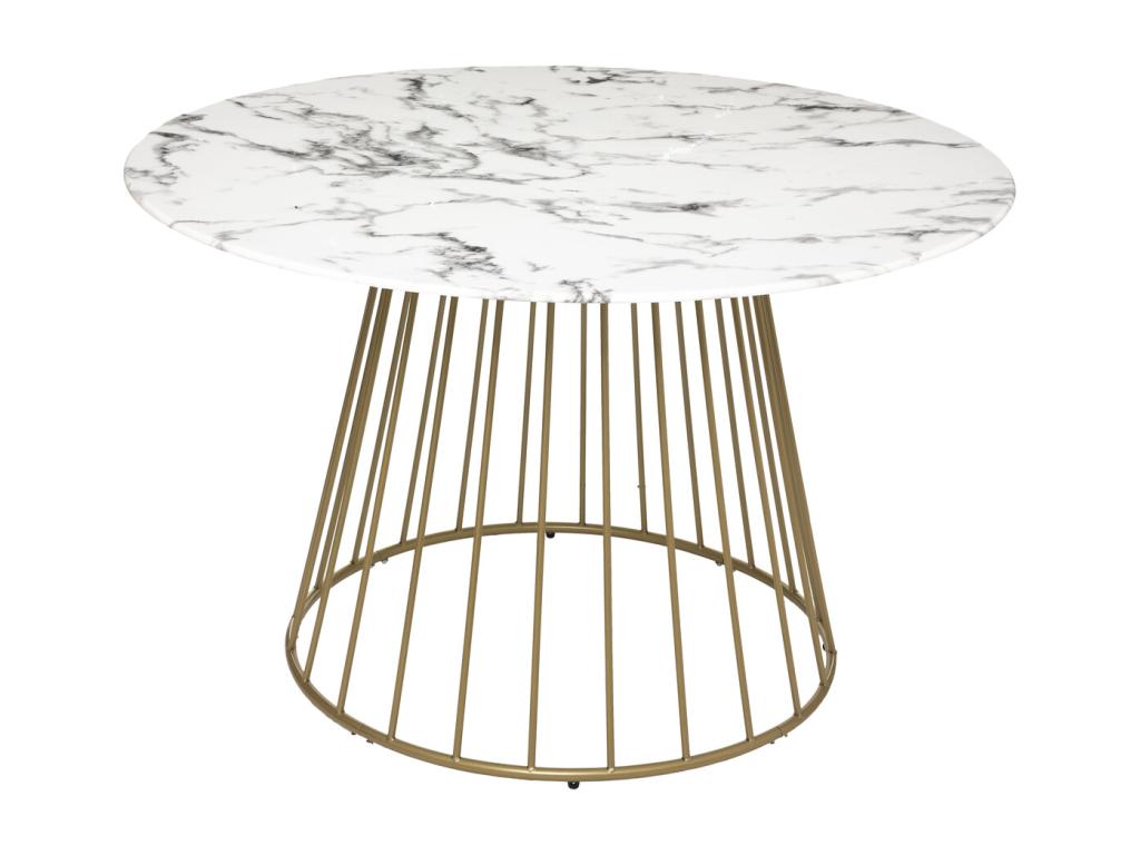 Mobenze Round Designer Dining Table 120cm White NJPI16381