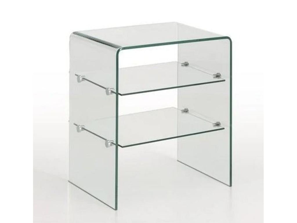 Clear glass side table Mobenze JFWC32284
