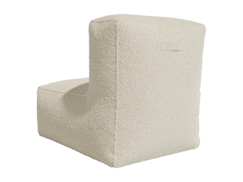 Mobenze beige fabric armchair Mobenze GWYU23711